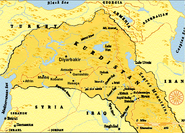 Kurdsitan Map